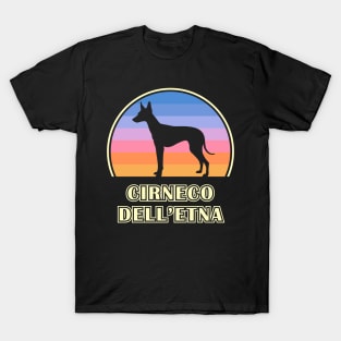 Cirneco dell'Etna Vintage Sunset Dog T-Shirt